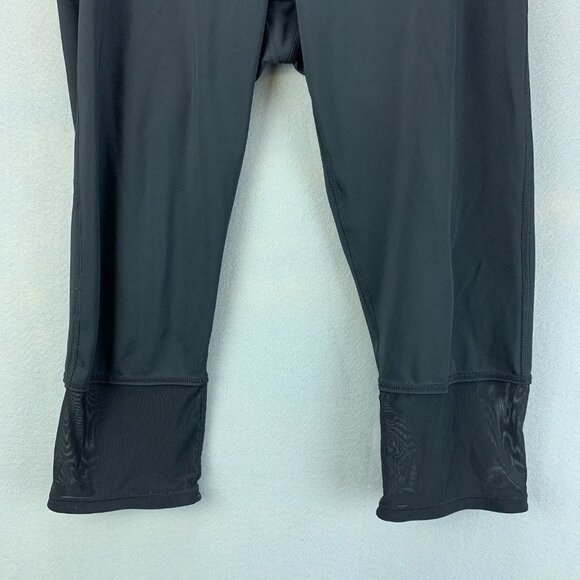 Athleta Derek Lam IOC Leggings Womens Large Black Crop Mesh‎ Athletic - Picture 3 of 14